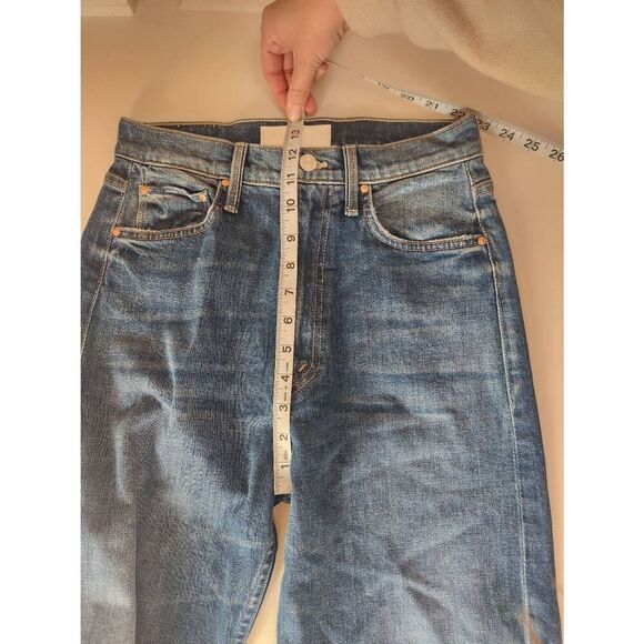 MOTHER Blue Straight Leg Jeans - Picture 8 of 10